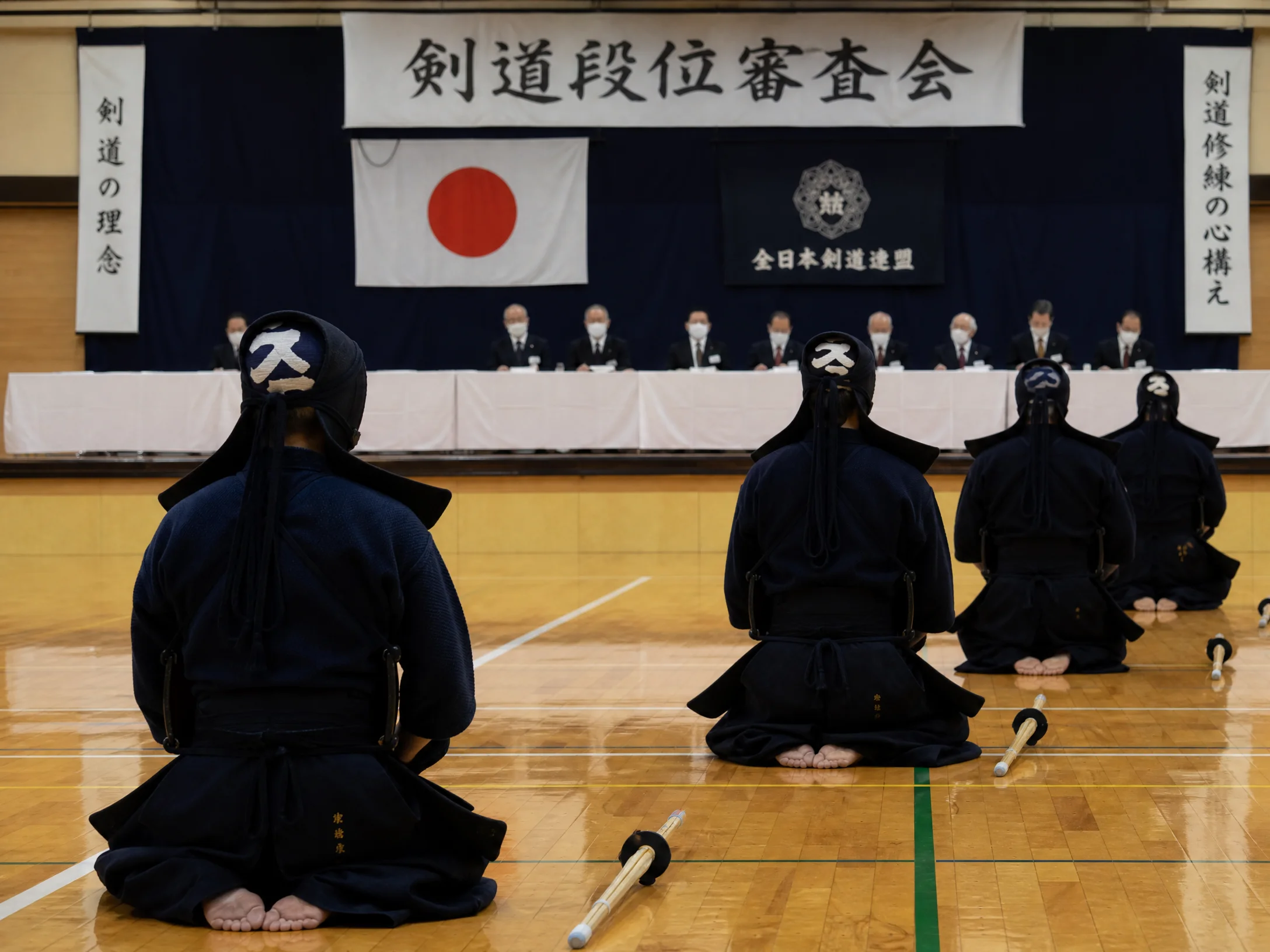 剑道段位审查考试现场‌